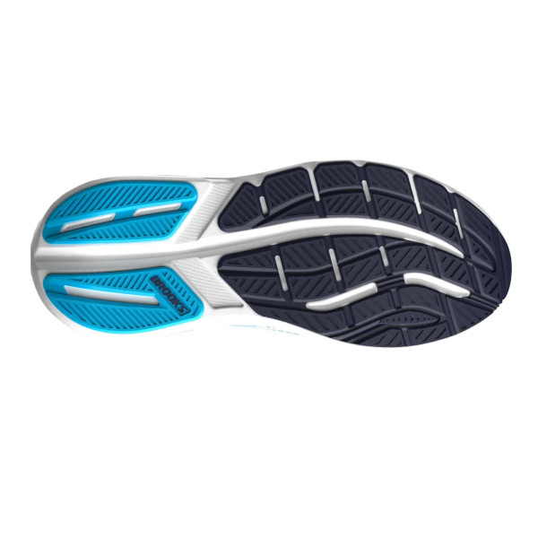 BROOKS GHOST MAX 3 BLANCO AZUL ZAPATILLA RUNNING HOMBRE VISTA SUELA,ARISTARUN