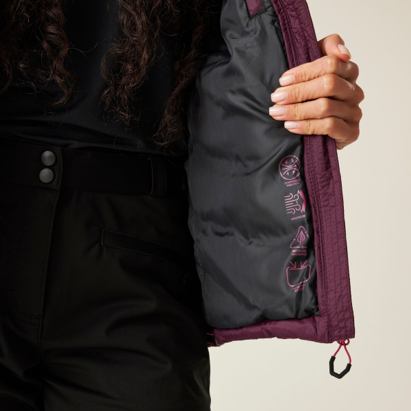 DARE2B TORREK MONTAIN BAFFLED CHAQUETA ACOLCHADA MUJER DETALLE INTERIOR, ARISTARUN