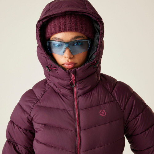 DARE2B TORREK MONTAIN BAFFLED CHAQUETA ACOLCHADA MUJER MODELO GORRO, ARISTARUN