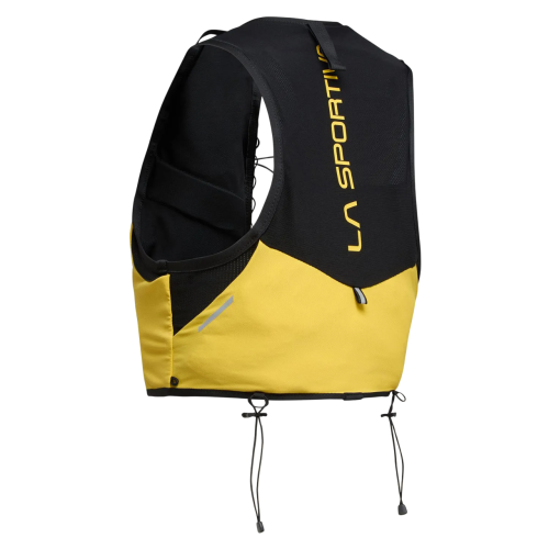 LA SPORTIVA TRAIL VEST 5L CHALECO HIDRATACIÓN NEGRO AMARILLO VISTA TRASERA,ARISTARUN