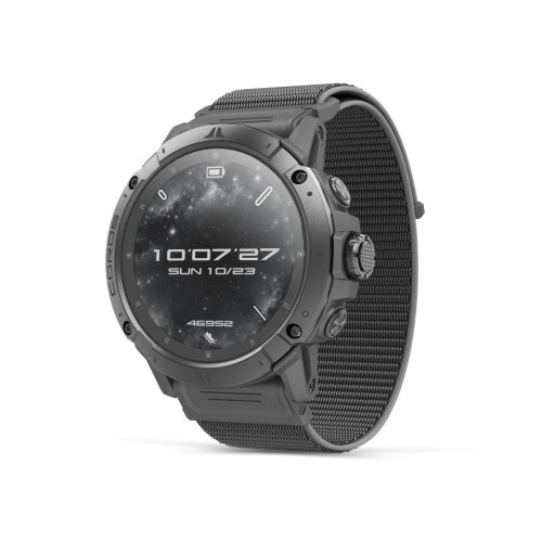 COROS VERTIX 2S NYLON RELOJ DEPORTIVO GPS NEGRO VISTA FRONTAL,ARISTARUN