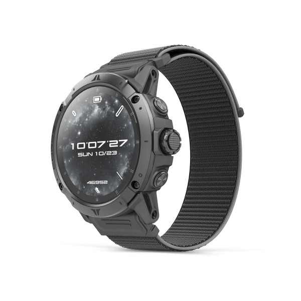 COROS VERTIX 2S NYLON RELOJ DEPORTIVO GPS NEGRO VISTA LATERAL,ARISTARUN