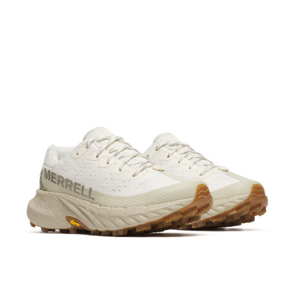 MERRELL AGILITY PEAK 5 BLANCO ROTO ZAPATILLA TRAIL RUNNING MUJER VISTA LATERAL,ARISTARUN