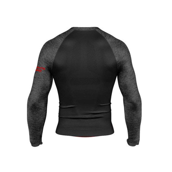 PIMIENTO NEGRO CAMISETA TERMORREGULADORA NEGRO GRIS VISTA ANTERIOR,ARISTARUN