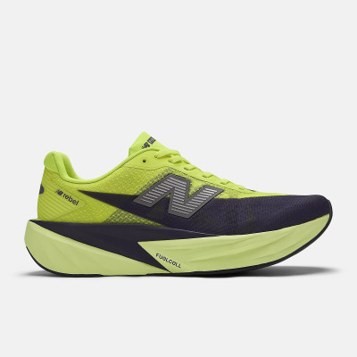NEW BALANCE FUELCELL REBEL v5 ZAPATILLAS RUNNING ASFALTO HOMBRE AMARILLO VISTA EXTERIOR,ARISTARUN