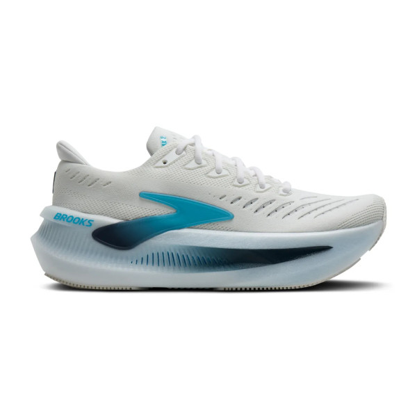 BROOKS GLYCERIN MAX 2 BLANCO AZUL ZAPATILLAS RUNNING HOMBRE VISTA EXTERIOR,ARISTARUN