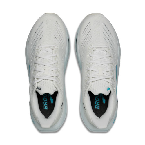 BROOKS GLYCERIN MAX 2 BLANCO AZUL ZAPATILLAS RUNNING HOMBRE VISTA SUPERIOR,ARISTARUN