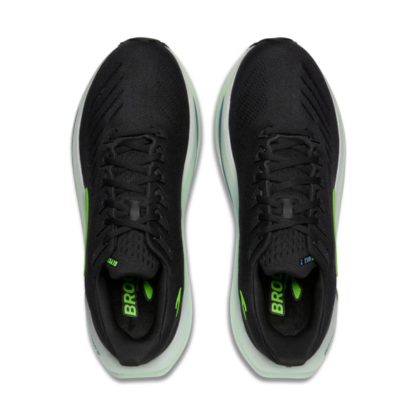 BROOKS GLYCERIN MAX 2 GRIS VERDE ZAPATILLAS RUNNING HOMBRE VISTA SUPERIOR,ARISTARUN
