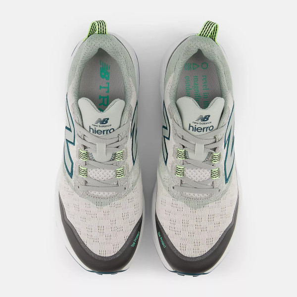 NEW BALANCE FRESH FOAM X HIERRO 9 GRIS AZUL ZAPATILLAS TRAIL ARRIBA