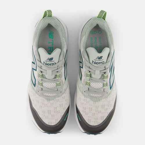 NEW BALANCE FRESH FOAM X HIERRO 9 GRIS AZUL ZAPATILLAS TRAIL ARRIBA