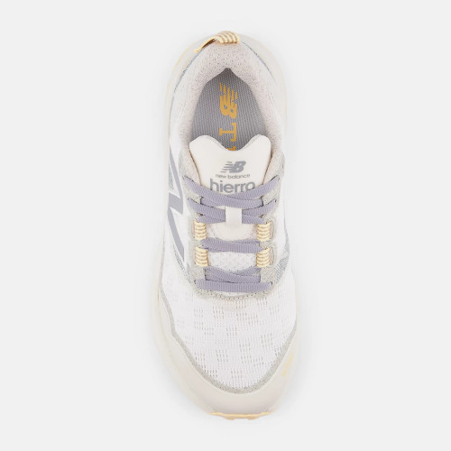 NEW BALANCE FRESH FOAM X HIERRO v9 BLANCO BEIGE ZAPATILLAS TRAIL VISTA ARRIBA