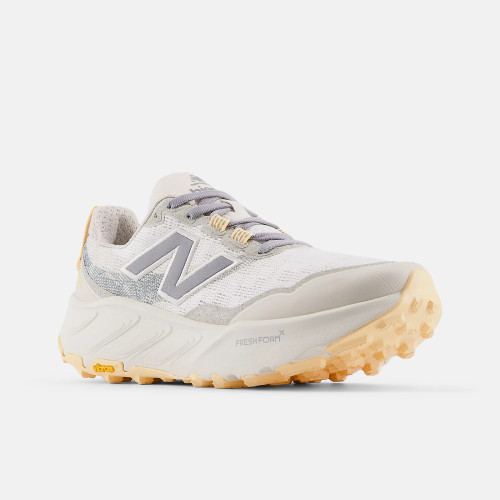 NEW BALANCE FRESH FOAM X HIERRO v9 BLANCO BEIGE ZAPATILLAS TRAIL MUJER