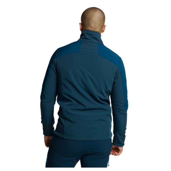 TRANGOWORLD LYSKAMM AZUL CHAQUETA SOFTSHELL HOMBRE ESPALDA, ARISTARUN