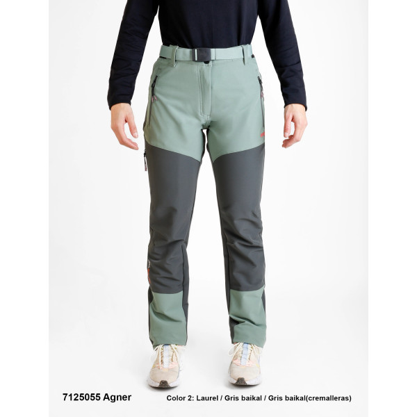 SPHERE PRO AGNER VERDE AGUA GRIS PANTALONES TREKKING MUJER, ARISTARUN
