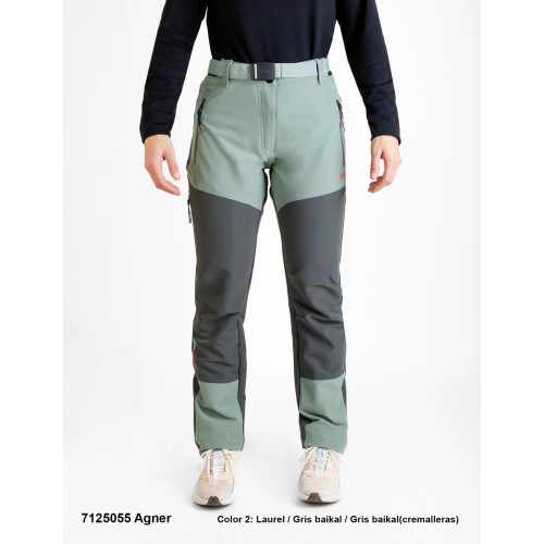 SPHERE PRO AGNER VERDE AGUA GRIS PANTALONES TREKKING MUJER, ARISTARUN