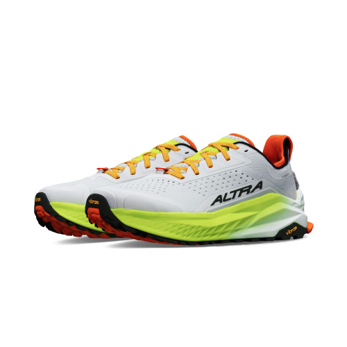 ALTRA OLYMPUS 6 GRIS AMARILLO ZAPATILLAS TRAIL HOMBRE VISTA LATERAL,ARISTARUN