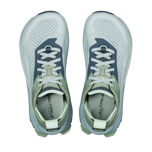 ALTRA OLYMPUS 6 GRIS AZULADO ZAPATILLAS TRAIL MUJER VISTA SUPERIOR,ARISTARUN