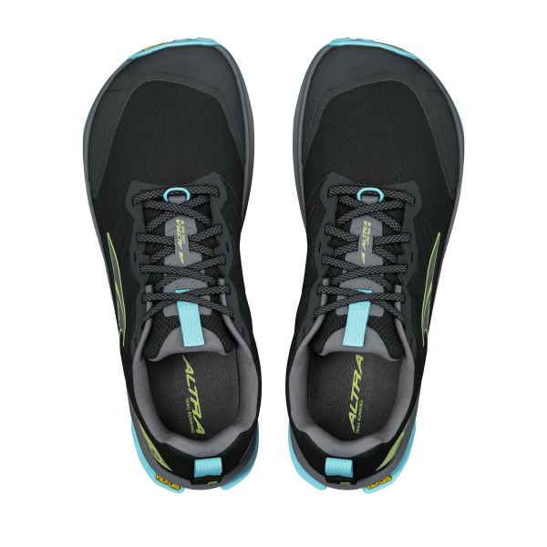 ALTRA LONE PEAK 9+ NEGRO AZUL ZAPATILLAS TRAIL HOMBRE VISTA SUPERIOR,ARISTARUN