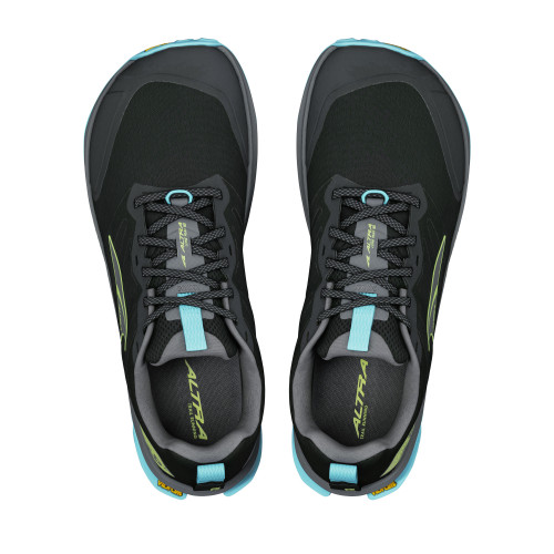 ALTRA LONE PEAK 9+ NEGRO AZUL ZAPATILLAS TRAIL HOMBRE VISTA SUPERIOR,ARISTARUN
