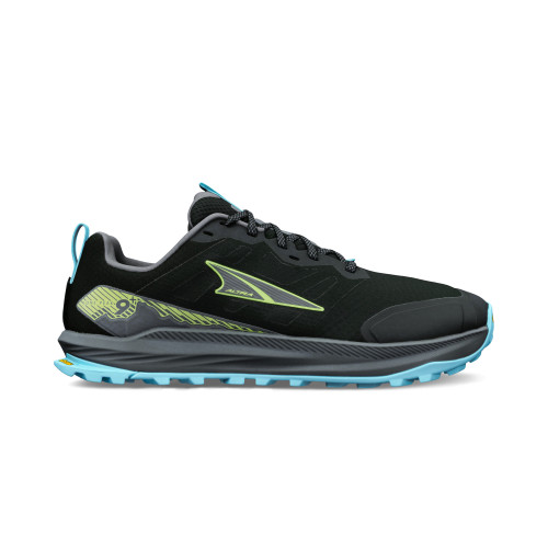 ALTRA LONE PEAK 9+ NEGRO AZUL ZAPATILLAS TRAIL HOMBRE VISTA EXTERIOR,ARISTARUN