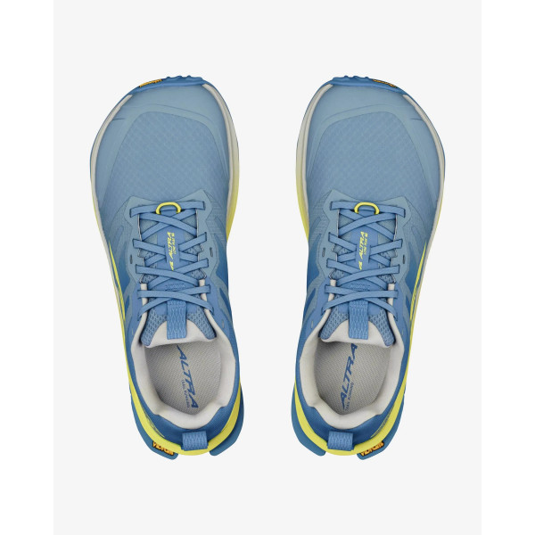 ALTRA LONE PEAK 9+ BLUE LIME MUJER ARRIBA PAREJA, ARISTARUN