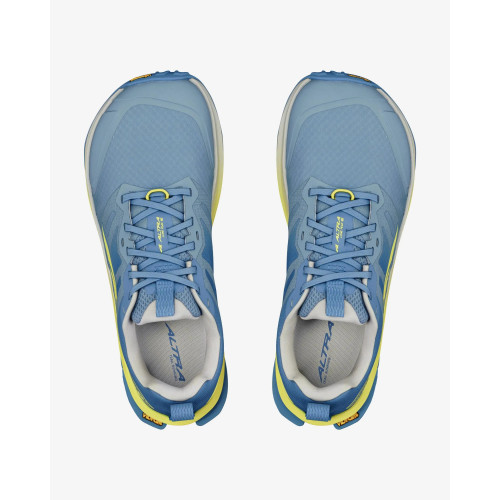 ALTRA LONE PEAK 9+ BLUE LIME MUJER ARRIBA PAREJA, ARISTARUN