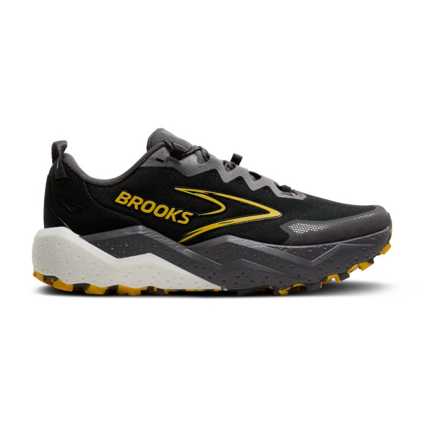 BROOKS CALDERA 8 NEGRO AMARILLO ZAPATILLAS TRAIL VISTA EXTERIOR,ARISTARUN