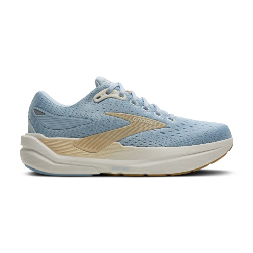 BROOKS GHOST MAX 3 AZUL BEIGE ZAPATILLA RUNNING MUJER VISTA EXTERIOR,ARISTARUN