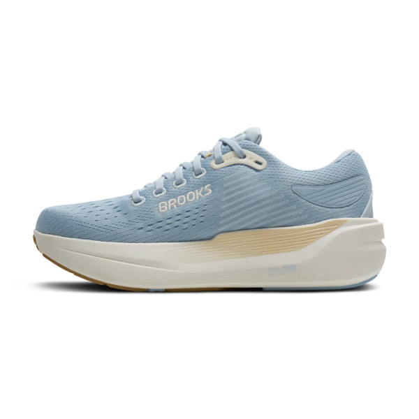 BROOKS GHOST MAX 3 AZUL BEIGE ZAPATILLA RUNNING MUJER VISTA INTERIOR,ARISTARUN