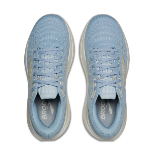 BROOKS GHOST MAX 3 AZUL BEIGE ZAPATILLA RUNNING MUJER VISTA SUPERIOR,ARISTARUN