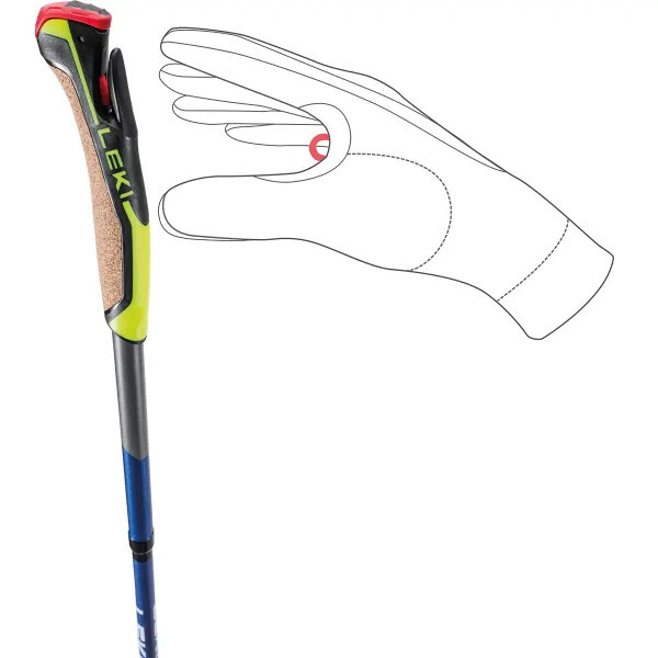 LEKI TRAVELLER FX.ONE CARBON BASTONES TRAIL RUNNING VISTA GUANTE,ARISTARUN