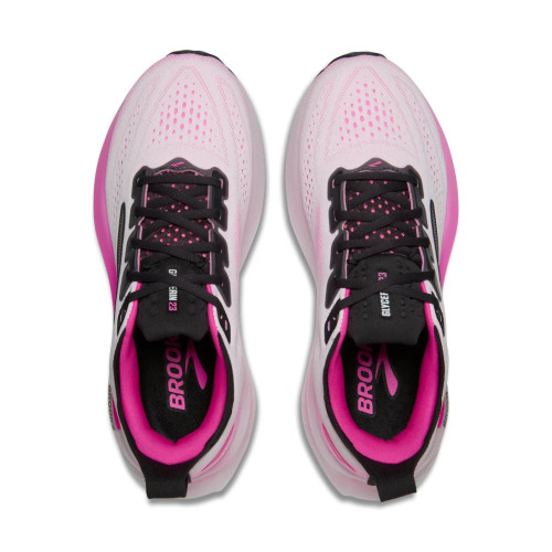 BROOKS GLYCERIN 23 BLANCO ROSA ZAPATILLAS RUNNING MUJER VISTA SUPERIOR,ARISTARUN
