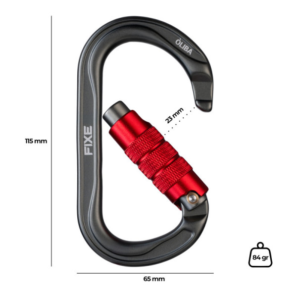 FIXE ÒLIBA MOSQUETÓN SIMÉTRICO TWIST LOCK, ARISTARUN