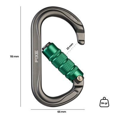 FIXE ÒLIBA MOSQUETÓN SIMÉTRICO TRIPLE LOCK, ARISTARUN 2