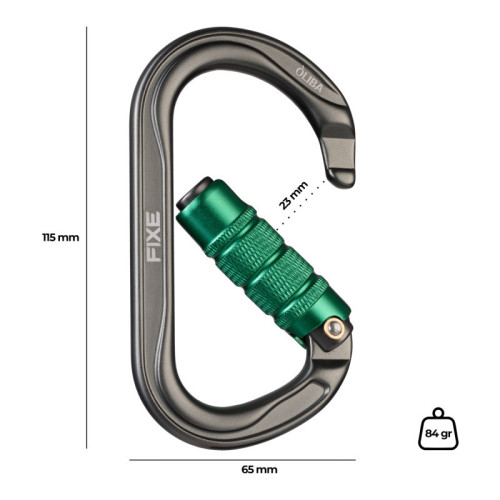 FIXE ÒLIBA MOSQUETÓN SIMÉTRICO TRIPLE LOCK, ARISTARUN