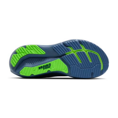 BROOKS GLYCERIN 23 AZUL VERDE ZAPATILLAS RUNNING HOMBRE VISTA SUELA,ARISTARUN