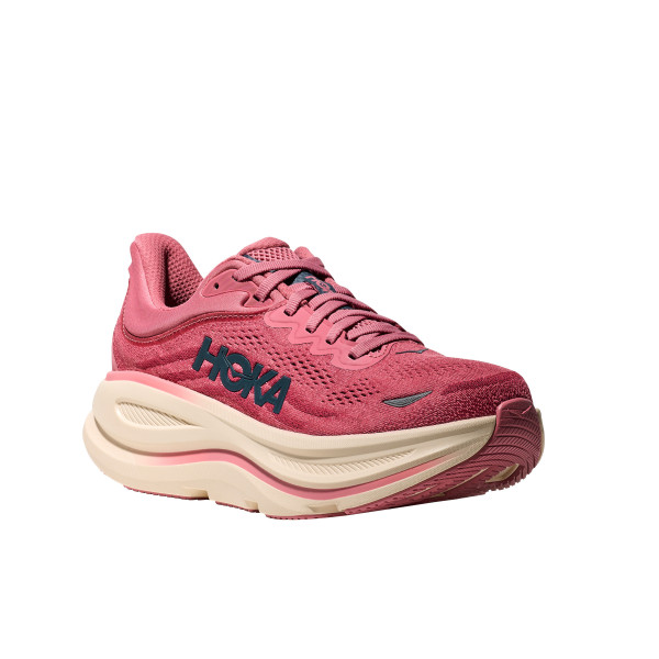 HOKA BONDI 9 ROSA BLANCO ZAPATILLAS RUNNING MUJER,ARISTARUN