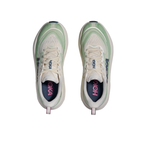 HOKA SKYFLOW BLANCO VERDE ZAPATILLAS RUNNING MUJER ARRIBA, ARISTARUN