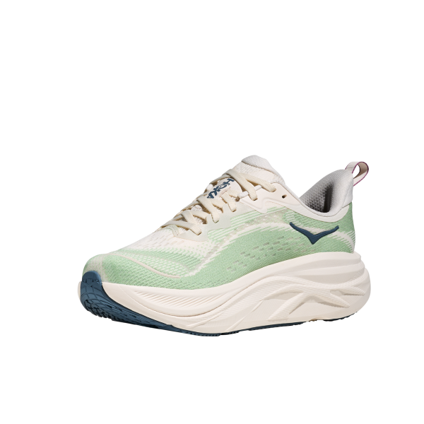 HOKA SKYFLOW BLANCO VERDE ZAPATILLAS RUNNING MUJER FRONTAL, ARISTARUN