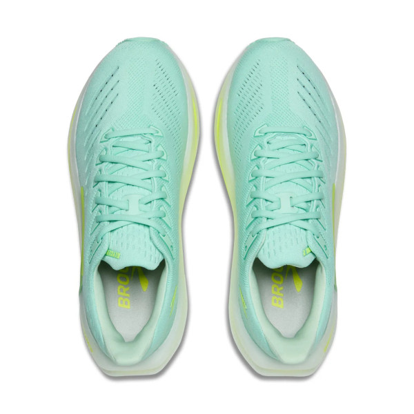 BROOKS GLYCERIN MAX 2 AZUL CLARO ZAPATILLAS RUNNING MUJER VISTA SUPERIOR, ARISTARUN