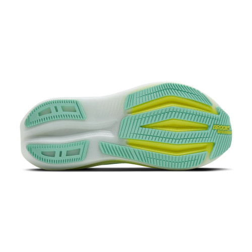 BROOKS GLYCERIN MAX 2 AZUL CLARO ZAPATILLAS RUNNING MUJER VISTA SUELA, ARISTARUN