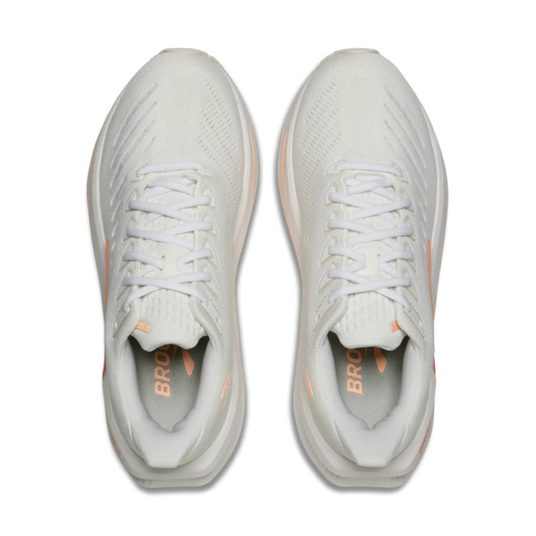 BROOKS GLYCERIN MAX 2 BLANCO CORAL ZAPATILLAS RUNNING MUJER VISTA SUPERIOR, ARISTARUN