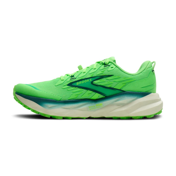 BROOKS CASCADIA 19 VERDE ZAPATILLAS TRAIL HOMBRE VISTA INTERIOR,ARISTARUN