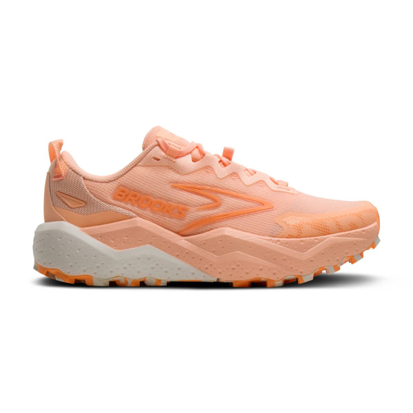 BROOKS CALDERA 8 NARANJA ZAPATILLAS TRAIL MUJER VISTA EXTERIOR,ARISTARUN