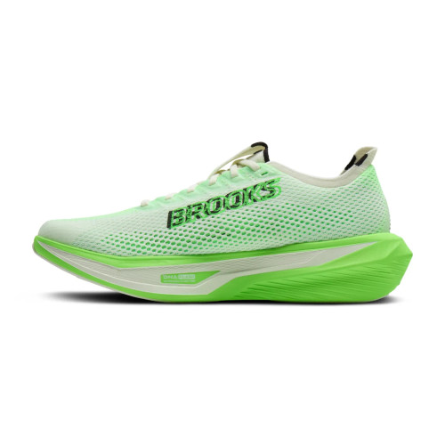BROOKS HYPERION 3 BLANCO VERDE ZAPATILLAS RUNNING HOMBRE VISTA INTERIOR,ARISTARUN