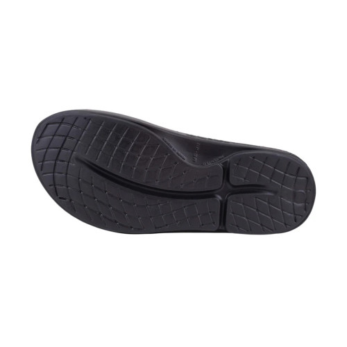 OOFOS OOAHH SPORT SANDALIA DE RECUPERACIÓN MATTE BLACK UNISEX VISTA SUELA,ARISTARUN