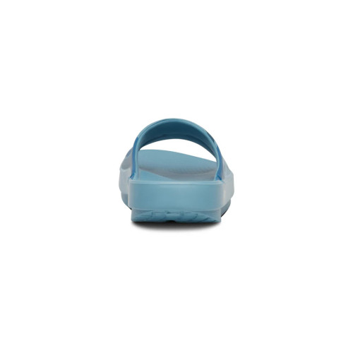 OOFOS OOAHH SPORT SANDALIA DE RECUPERACION OCEAN BLUE WAVE UNISEX VISTA TRASERA, ARISTARUN