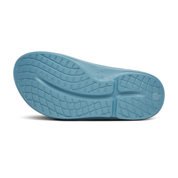 OOFOS OOAHH SPORT SANDALIA DE RECUPERACION OCEAN BLUE WAVE UNISEX VISTA SUELA, ARISTARUN