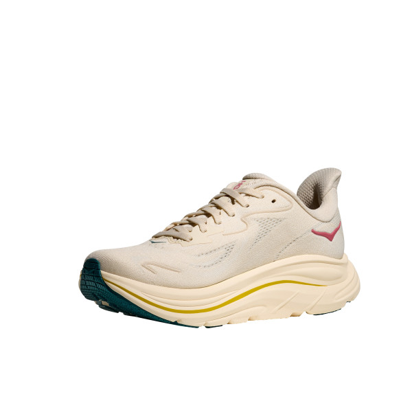 HOKA CLIFTON 10 BEIGE ZAPATILLAS RUNNING MUJER VISTA PERFIL,ARISTARUN