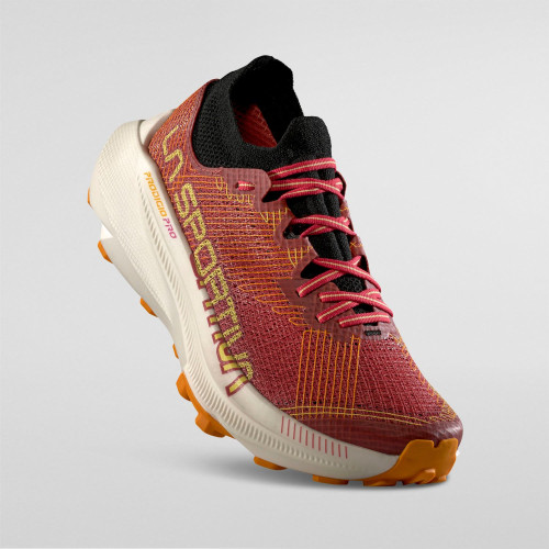 LA SPORTIVA PRODIGIO PRO MINERAL RED ZAPATILLA TRAIL MUJER VISTA PERFIL, ARISTARUN